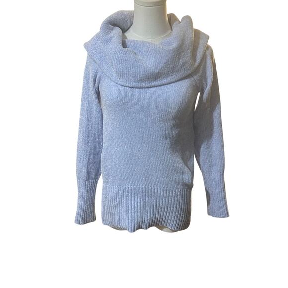 White House Black Market lavender cowl neck sweater XS - Picture 1 of 6